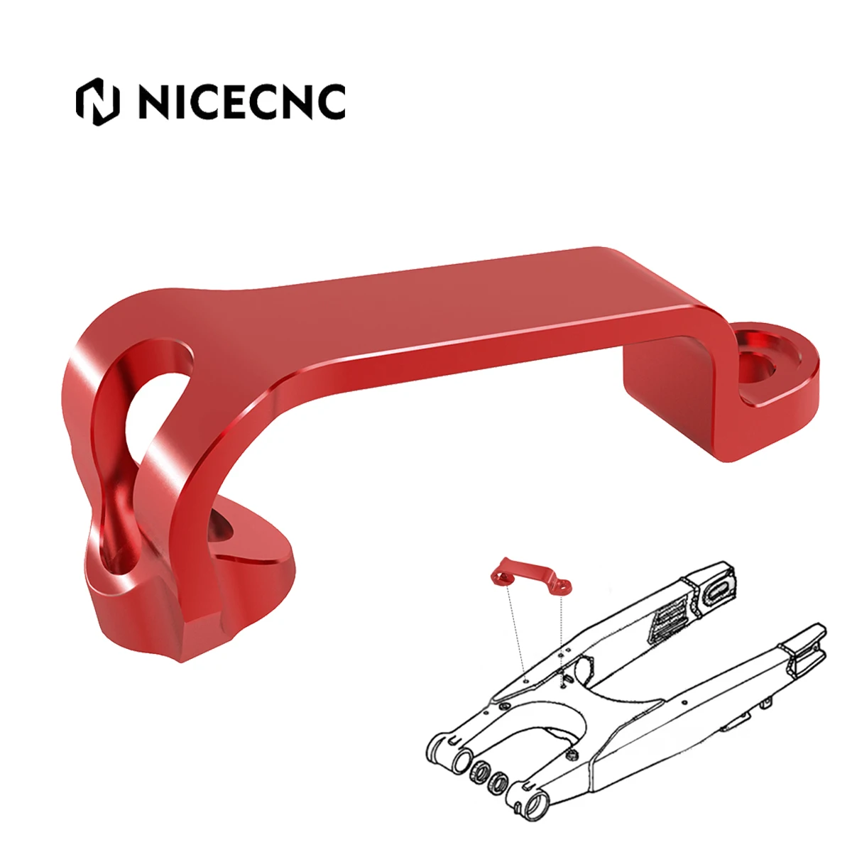 

NiceCNC For Honda CRF250R CRF450R 2014-2021 CRF250RX CRF 450L 450RL 450RWE 450RX 450X Rear Brake Hose Line Guide Cable Clamp