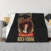 I Dont Need Therapy All I Need To Listen To Roch Voisine Wa Punk Child Music Man Unique Geek Design Throw Blanket