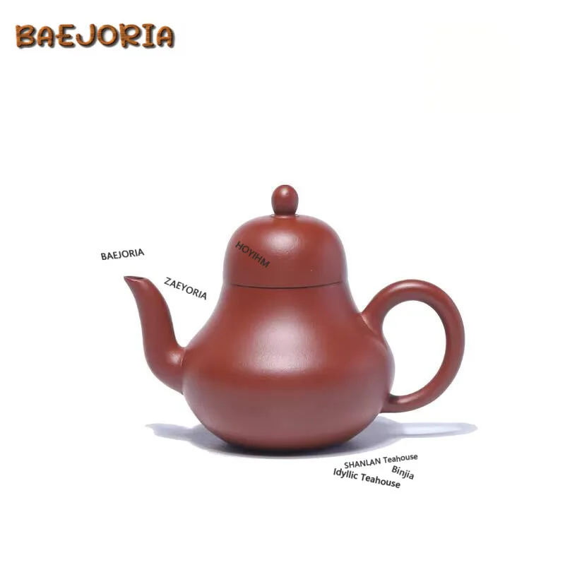 

200ml Elegant Yixing Purple Clay Teapots Handmade Pavilion Pot Raw Ore Zhu Mud Tea Maker Kettle Chinese Zisha Tea Set Craft Gift