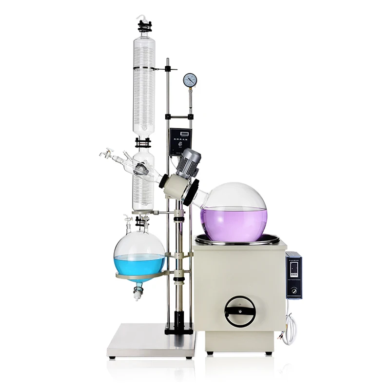 1L / 2L / 3L Laboratoriumschaal Roterende Verdamper Rotavapor Glasdestillatiesysteem met Rotatieverdamping - afbeelding 2
