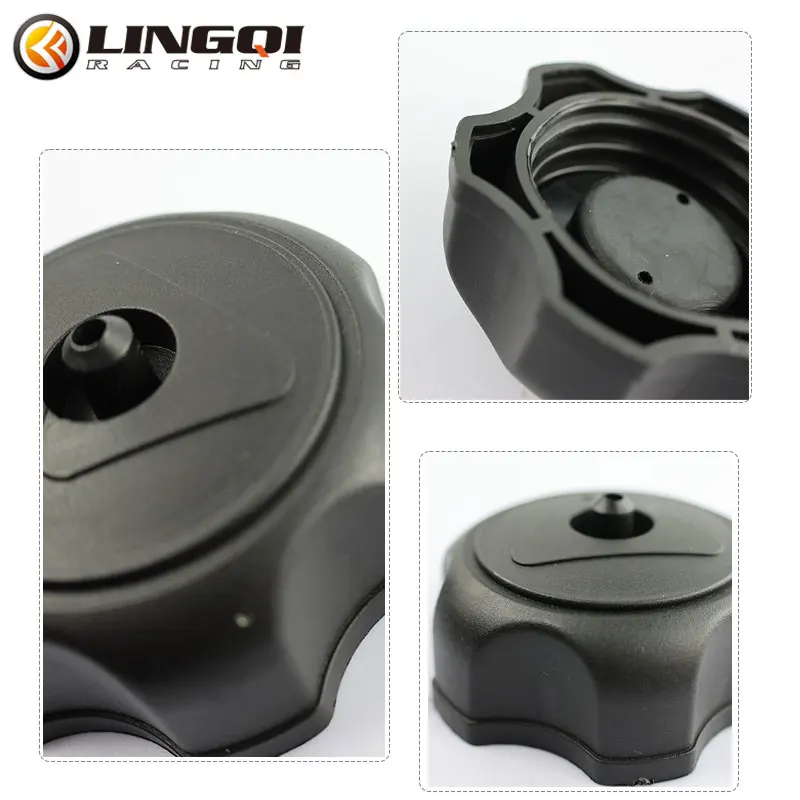 LINGQI Racing 39mm Inner Diameter Oil Pot Cover Gas Fuel Tank Cap Black Covers For 49cc 70cc 90cc 110cc Motorcycle Dirt Pit Bike