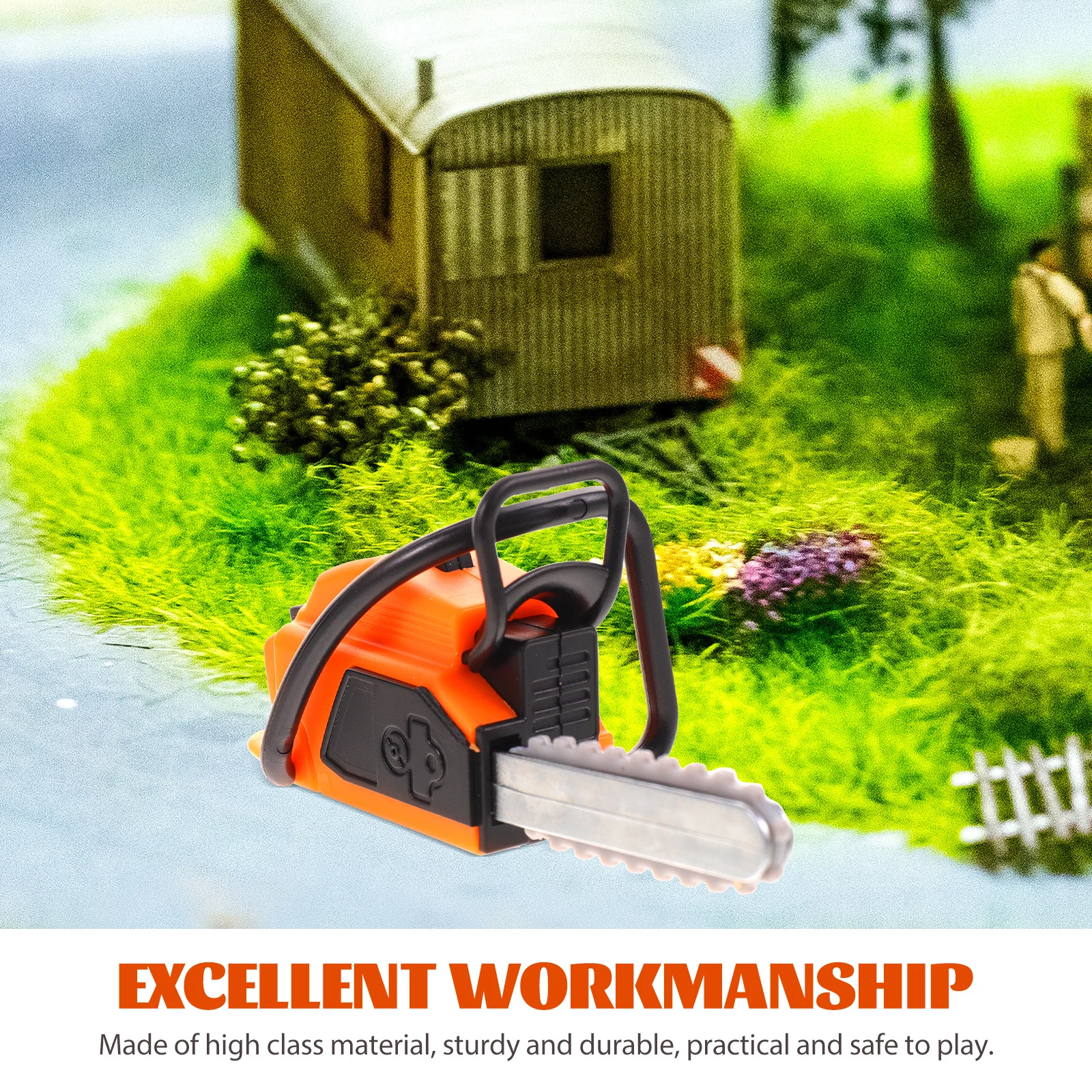 

Miniature Electric Chainsaw Adornment High Quality Mini House Cleanup Decoration Portable Lifelike Mini Garden Tool