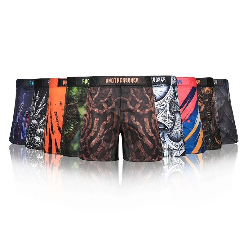 MMA Shorts Side Slits MMA Boxing Muay Thai Kickboxing Gym Workout Pants Adult Youth Gym Jiu-Jitsu BJJ No-Gi Grappling Shorts Men