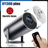 DITONG HY300 Plus Projector Android 4K 1280*720P Video Cinema Outdoor Portable Outdoor home hd led Projetor hy300 pro Upgraded