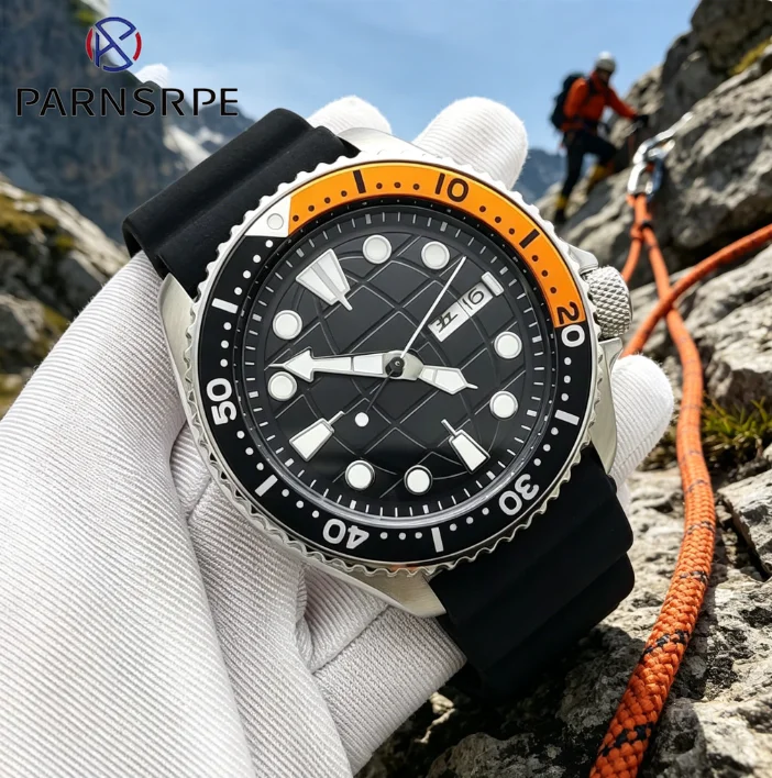 Men's Clock NH36 calibre Stainless steel waterproof case Unidirectional rotating bezel Men's automatic mechanical watches