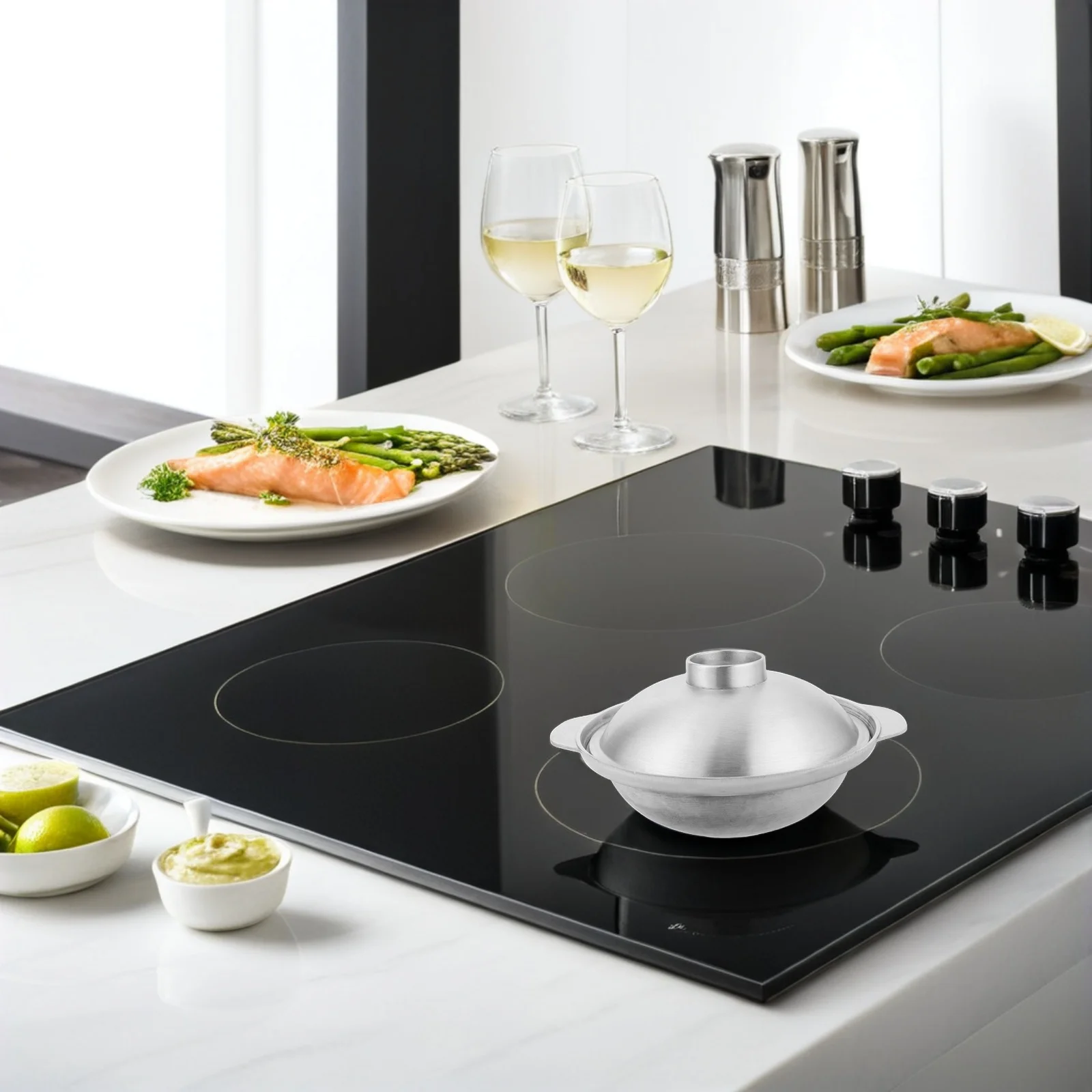 

Aluminum Alloy Rice Cooker Pot 18 Cm Thickened Casserole with Lid for Asian Food Cooking Restaurant Stew Soup Donabe Pot Kitchen