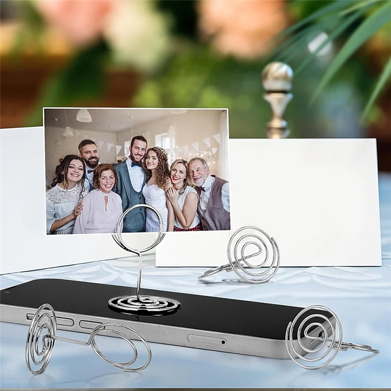 

40PCS Table Number Holders Place Card Holder Cards Stand Name Menu Clips Table Sign Holders For Wedding Birthday Party