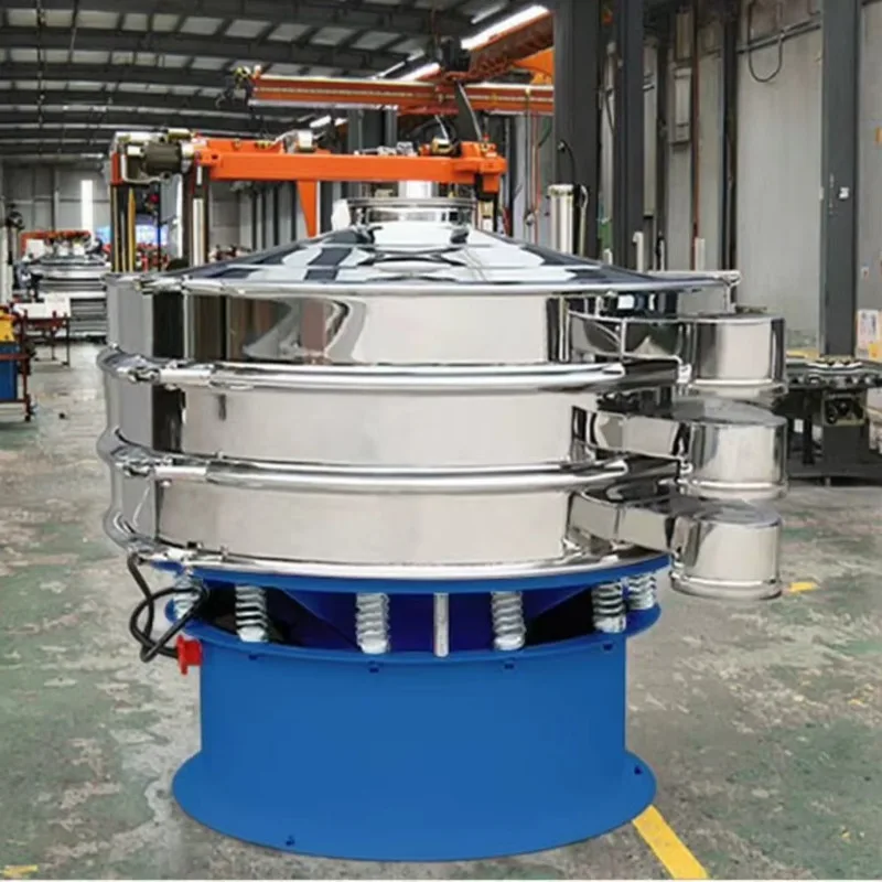 Customized rotary vibratory sieve stable running vibro screener high efficiency equipment for industrial fine powder screening
