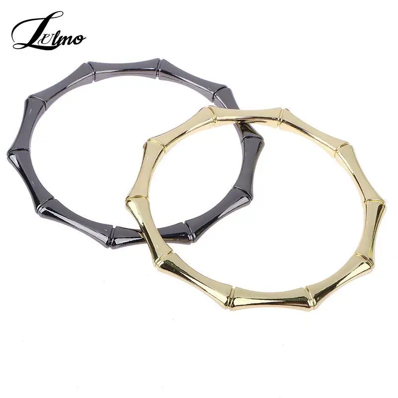 1x Heavy Duty Bamboo O-ring Bag Handle Metal Strap Replacement Handbag Luggage DIY Hardware Accessories