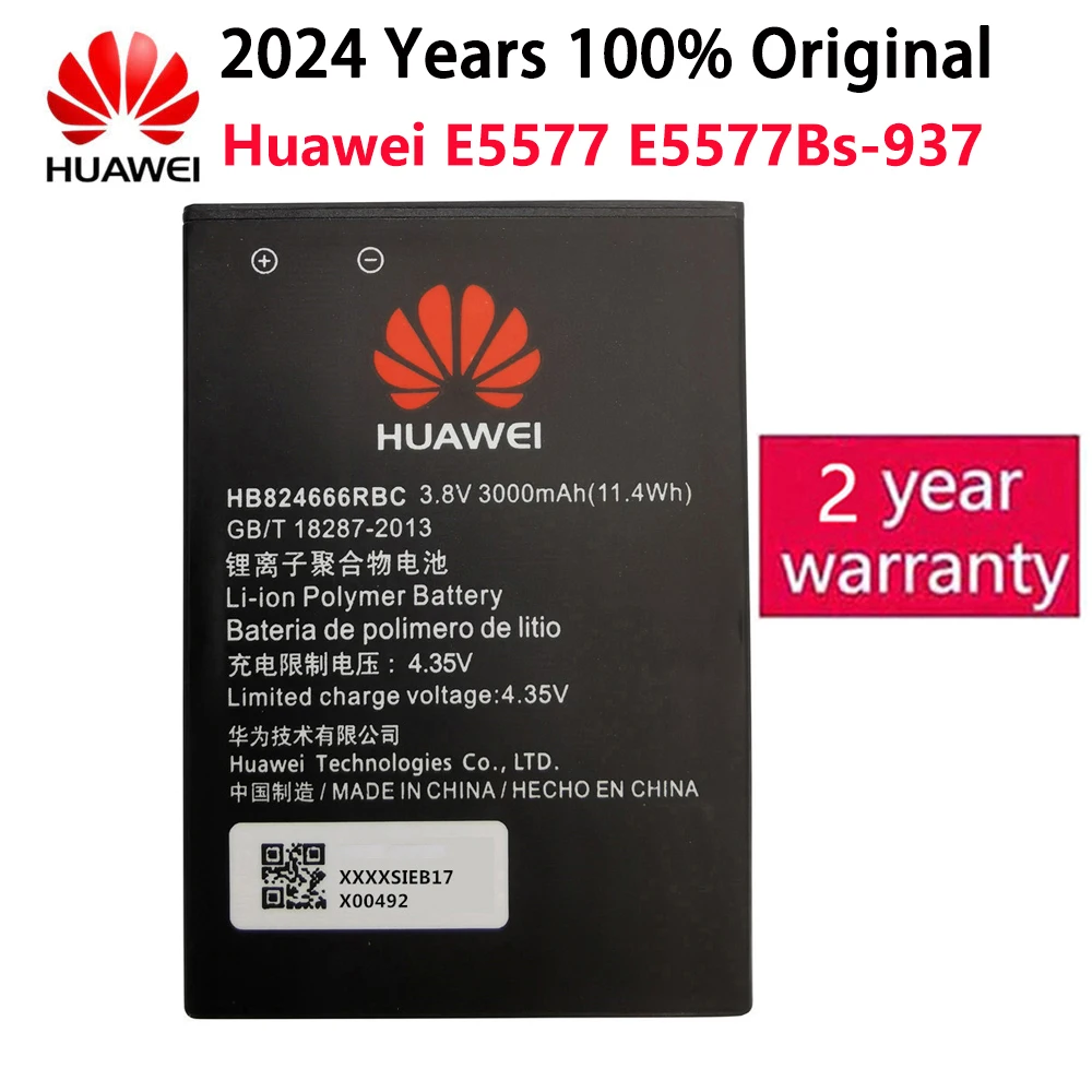 

Hua Wei HB824666RBC Original Replacement Phone Battery For Huawei E5577 EBS-937 WIFI Router Li-ion Battery Capacity 3000mAh