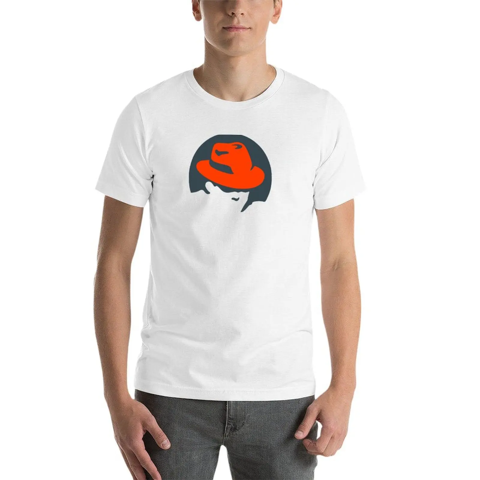 تي شيرت ريدهات لينكس تي شيرت للرجال تي شيرت جرافيك تي شيرت رجالي مصمم تي شيرت