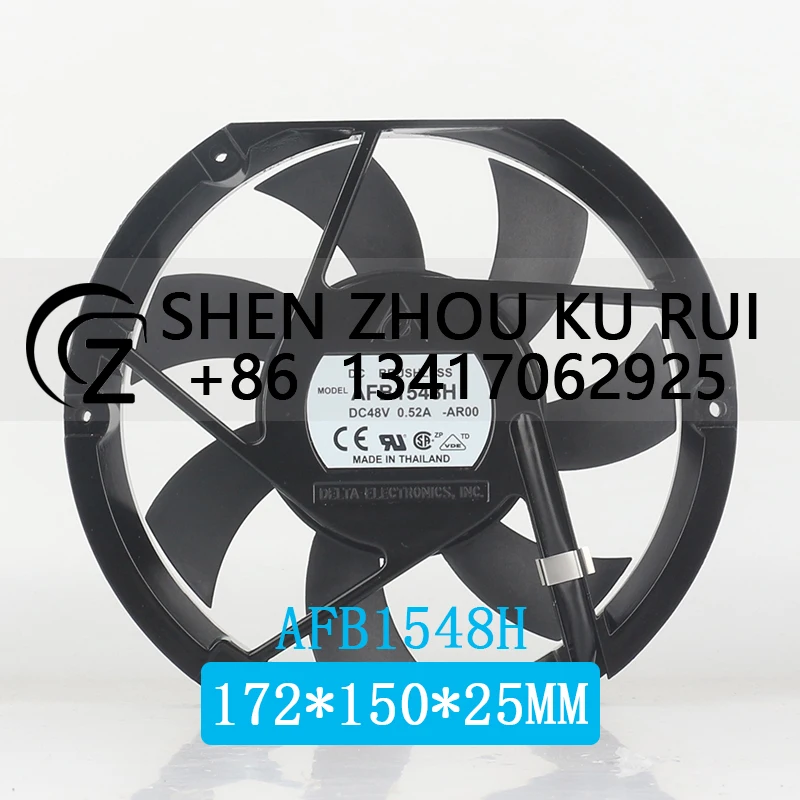 Delta 12V 24V DC48V 0.52A AC EC temperature control thin speed regulation ball AFB1548H-AR00 cooling fan