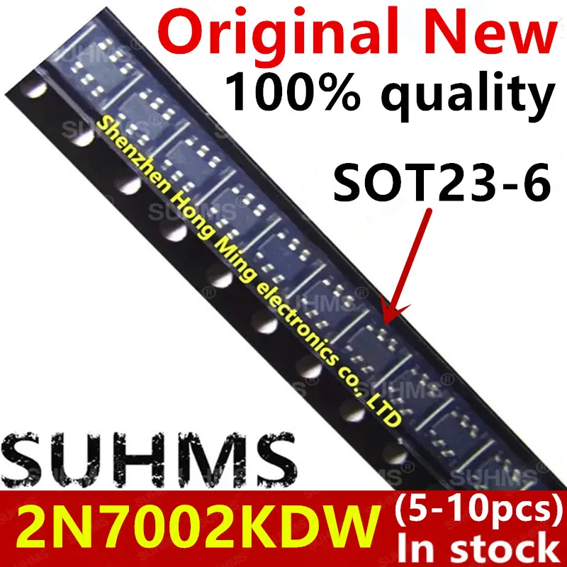 (5-10 sztuk) 100% nowy 2N7002KDW 2N7002 sot23-6 Chipset