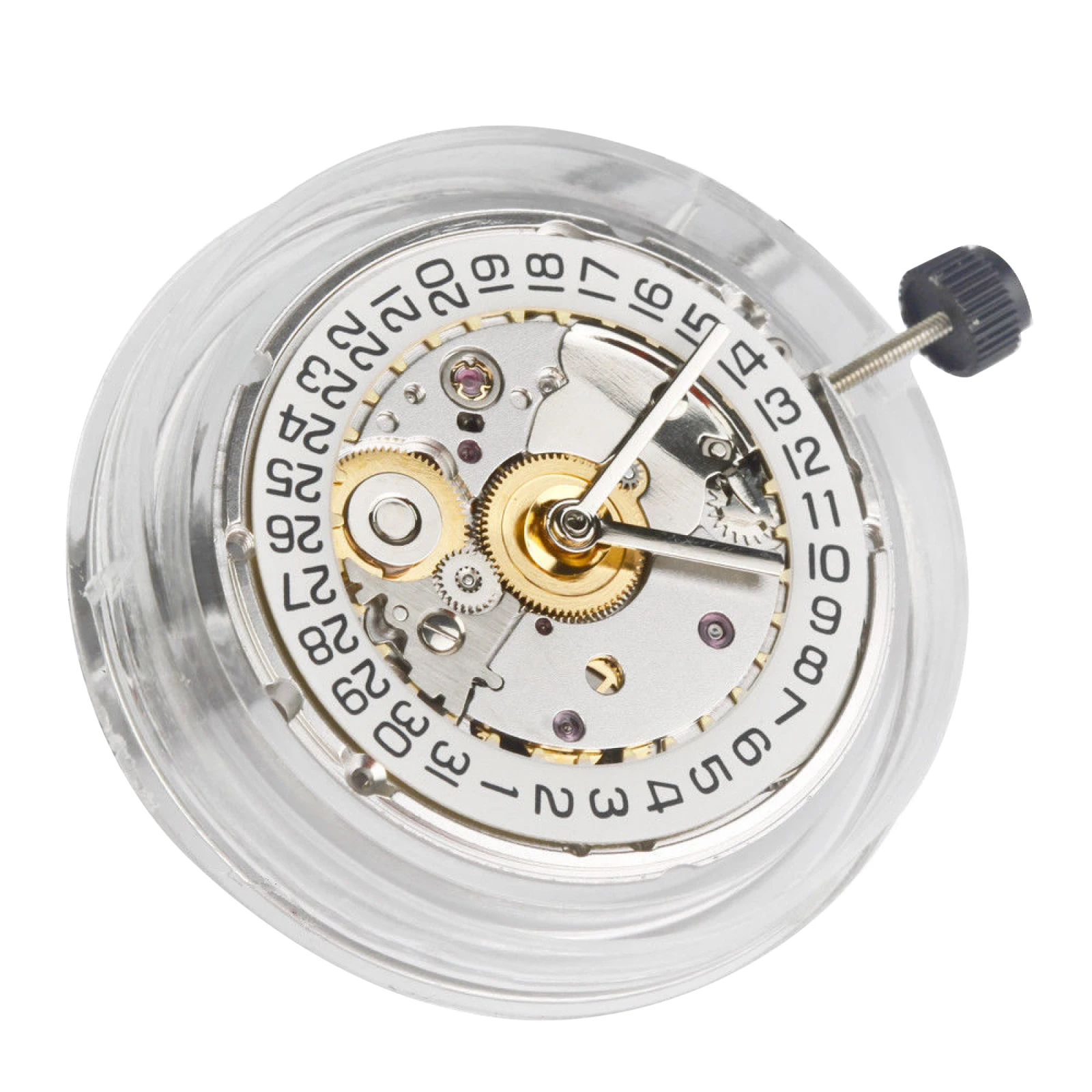 White Retro Clone 25 Jewels ETA 2824 2824-2 Automatic Watch Movement Single Calendar Watch Modified Parts Replacement