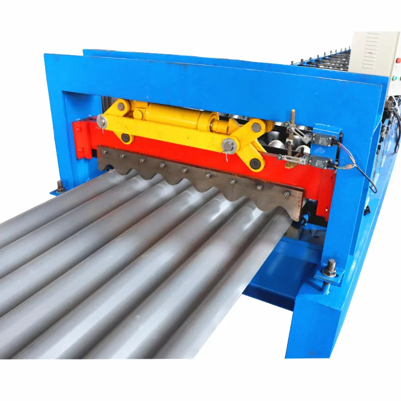 Chile Extrude Building Material Color Steel Corrugated Sheet Roll Forming Machine Curly Roofing Sheet Making Machine