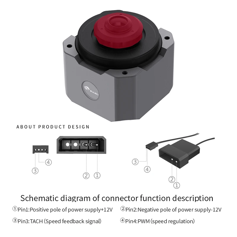 ปั๊มน้ำ Bykski รุ่น Max Flow 750L/H ยกสูง 4.5 เมตร พร้อมระบบควบคุมความเร็ว PWM สำหรับระบบระบายความร้อนด้วยน้ำในคอมพิวเตอร์ รุ่น D5 Pump สำหรับพีซี, B-UL-D5-X-V4