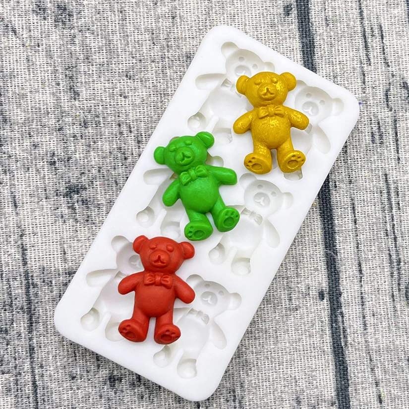 Bear Silicone Cake Baking Mold Sugarcraft Chocolate Cupcake Resin Tools Fondant Decorating Tools