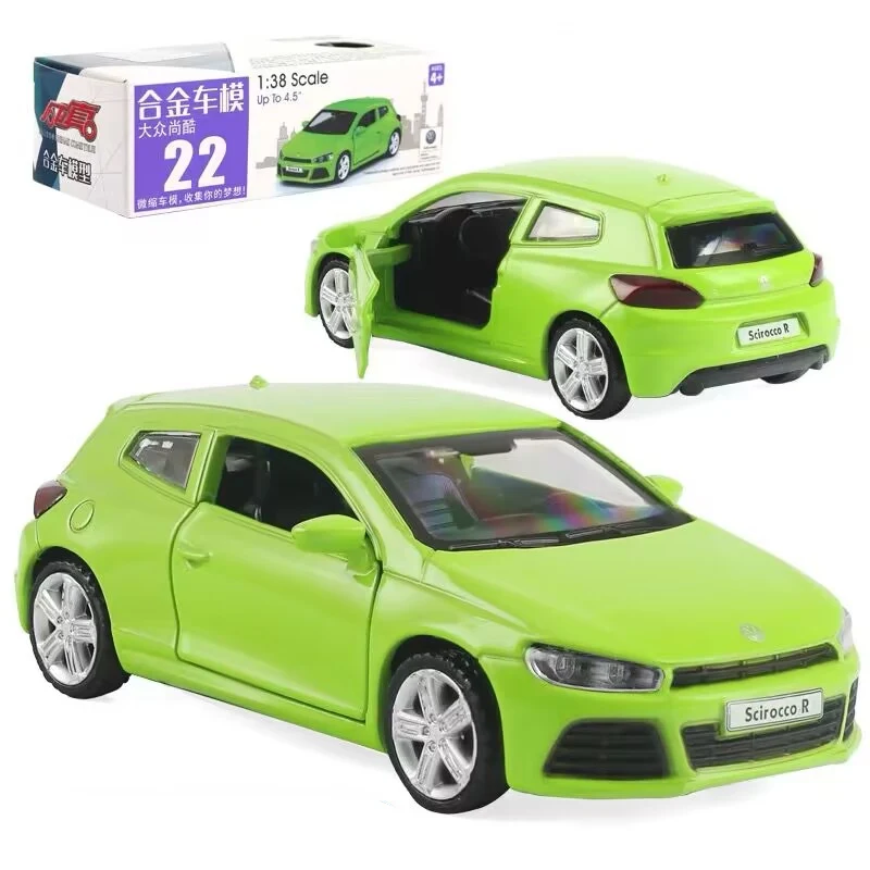 

1:38 Scirocco Alloy Car Model Diecasts Metal Toy Vehicles Car Model Miniature Scale High Simulation Childrens Gifts Decoration