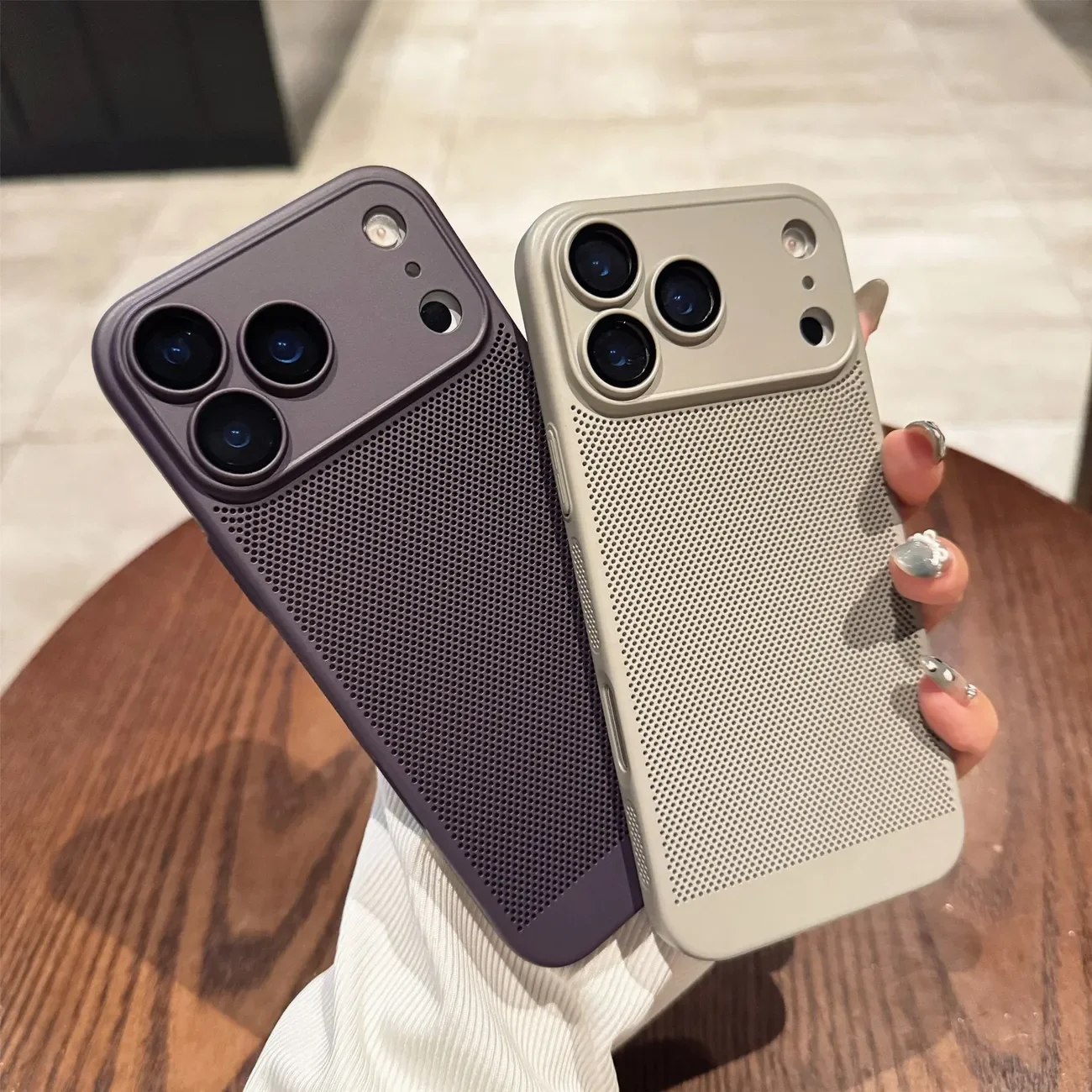 

Cooling Hollow Breathable Case For Iphone 17 Promax Phone Case 14/15/16pro Max 12/12/13pro Max Cases Ultra-Thin Cover