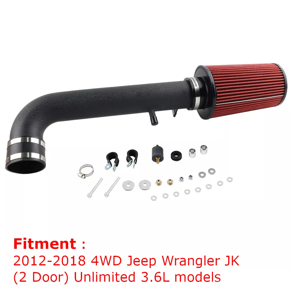 Replacement Air Filter 10550A Cold Air Intake Kit For 2012-2018 Jeep Wrangler JK V6 3.6L 4-Door/2-Door