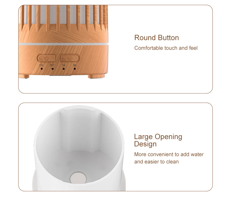 150ML Vogelkäfig-Luftbefeuchter Öl-Aromatherapie-Diffusor Ultraschall-USB-Luftbefeuchter Ätherisches Öl Diffusor mit bunten Lichtern – Detail 6
