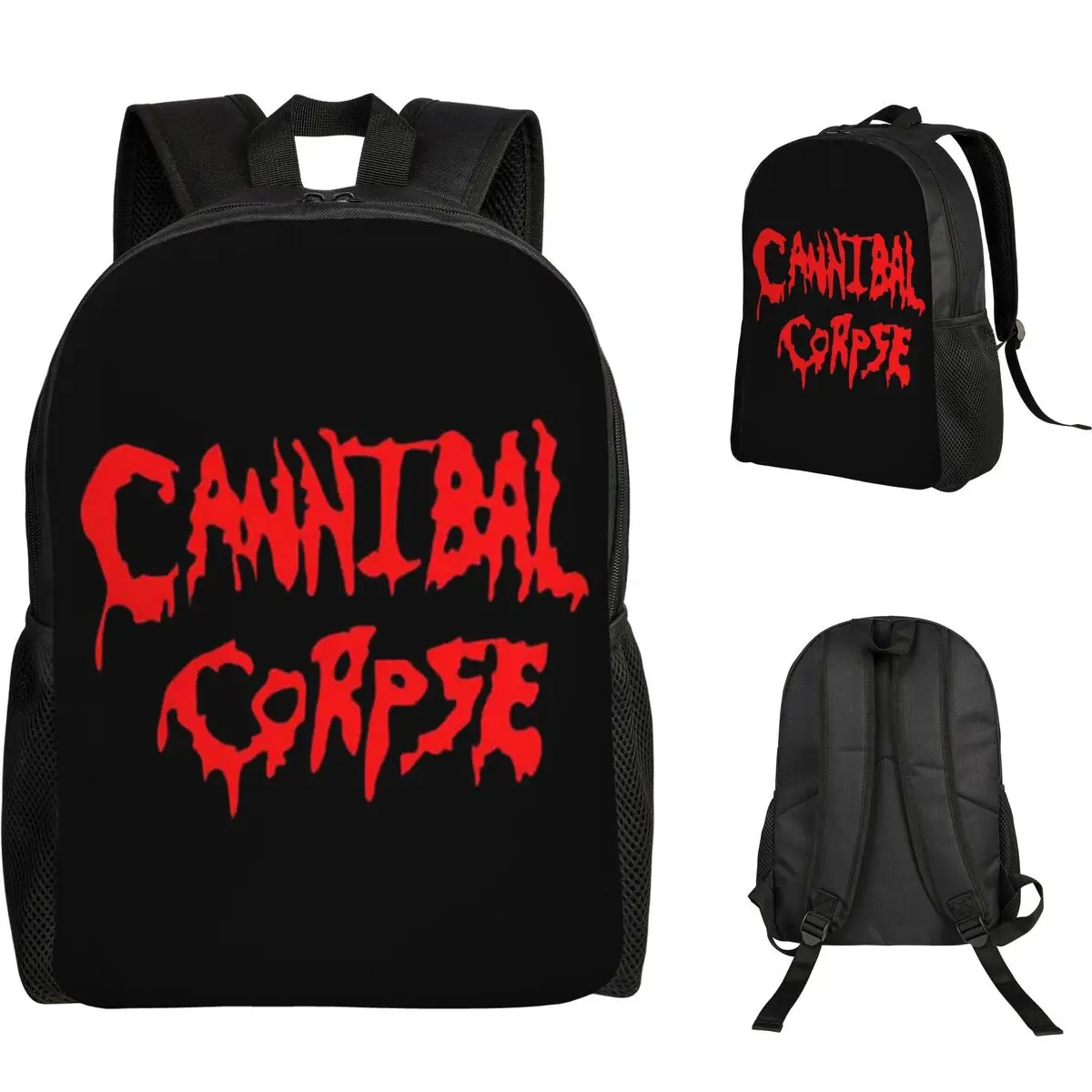 Cannibal Corpse Death Metal Band Backpack Student Boys Girls BookBag School Bag Computer Shoulder Bags