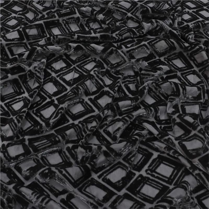 Woven silk single-color mottled velvet fabric for women's sleeping dress and textile