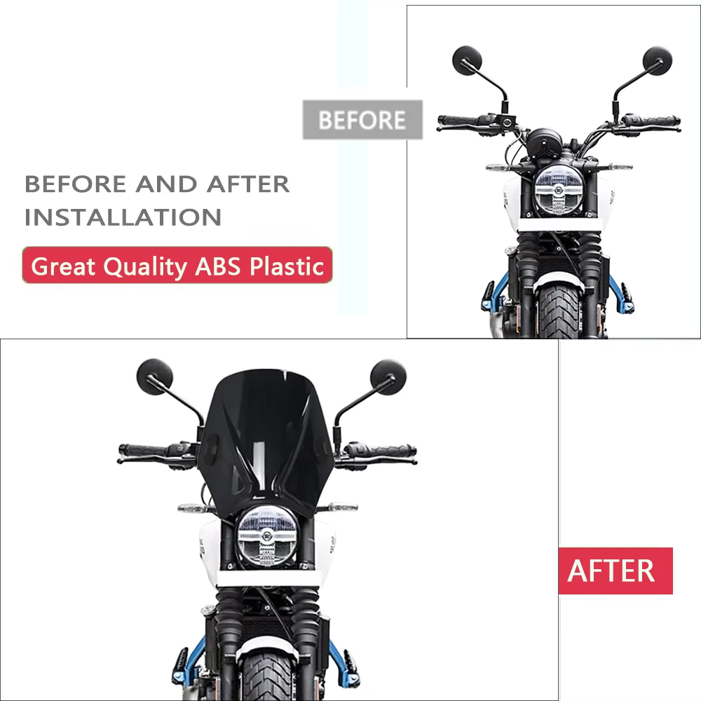 For GUERRILLA 450 guerrilla 450 Motorcycles Deflector Retro Windshield  Custom Compact Sport Wind