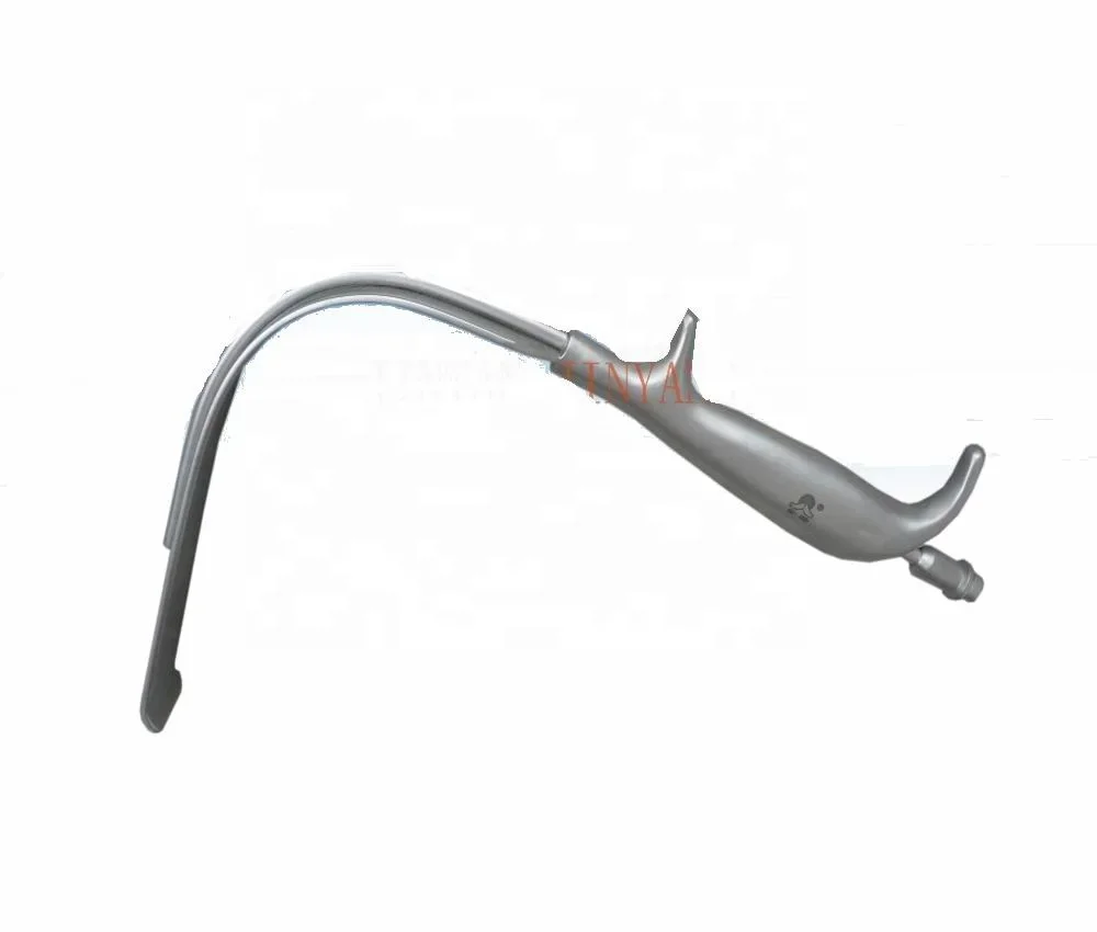 Surgical Breast Hook Retractor With Fiber Optic Light