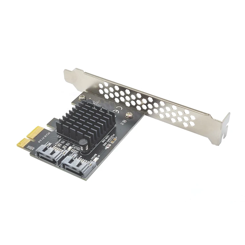 PCI-E SATA 1X 4X 8X 16X การ์ด PCI-E PCI Express ไปยัง SATA 3.0 2 พอร์ต SATA III 6Gbps อะแดปเตอร์ขยายบอร์ด ASMedia 1061 ชิป