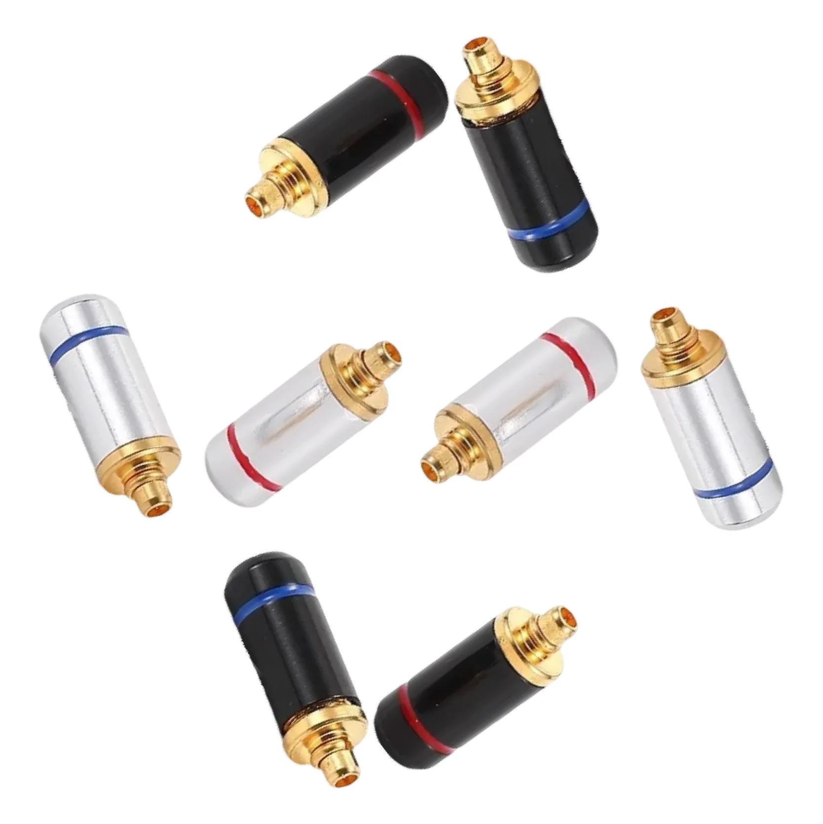 MMCX Connector Male Plug DIY UE900 SE535 SE215 W10 W20 W30 Earphones Audio Jack Black Silver