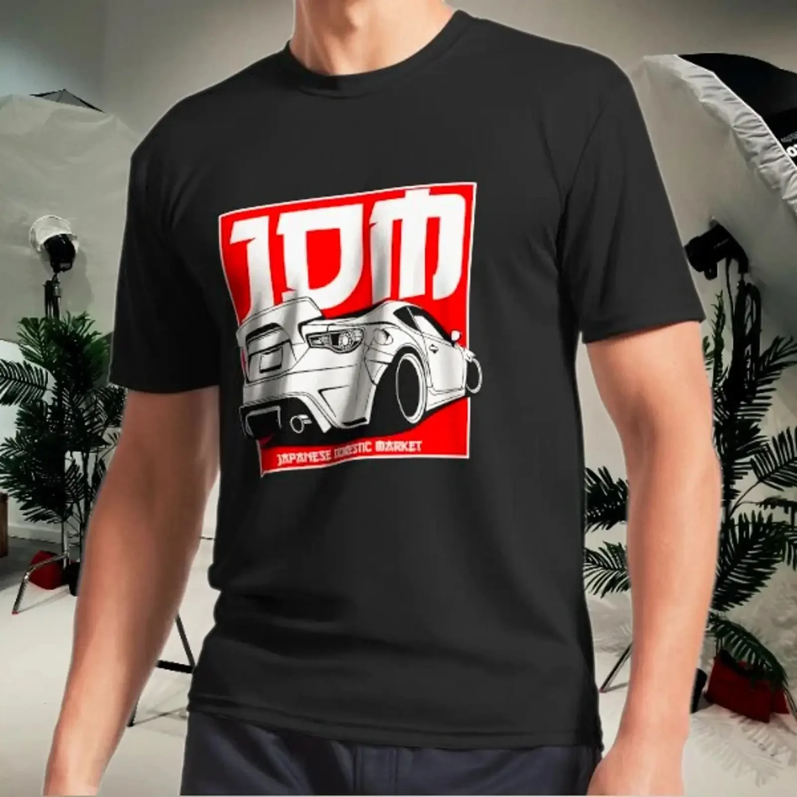 JDM Badge Japanese Drift Car Tuning Logo Men's T Shirt Funny Size S to 5XL vintage Washed Casual Stretched Slightly Soft