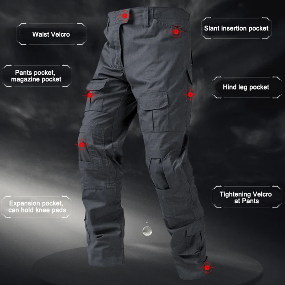 Men Combat Pants Tactical Sport Trousers Camouflage Multicam Trekking Hunting Clothes Outdoor Training Suit Combat Pants view 5