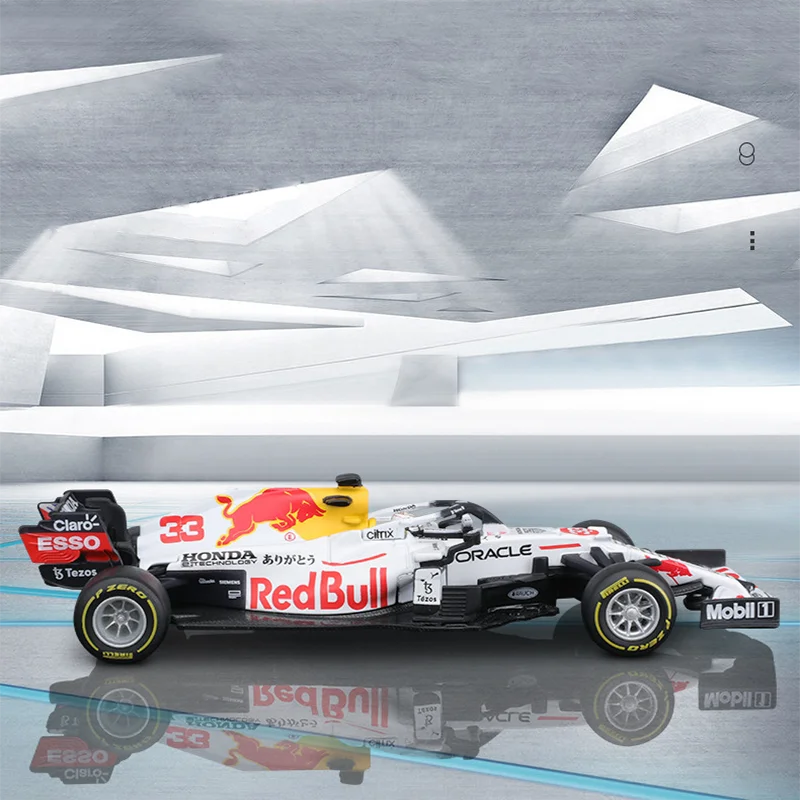 Bburago 2021 1:43 Red Bull F1 Racing Rb16b Car #11 #33 Diecast Model Formula Racing Hardbound Edition Alloy Luxury Vehicle Toys