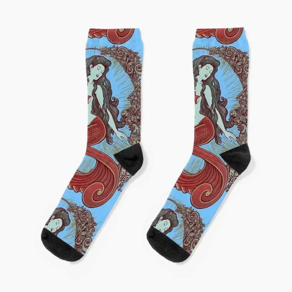

Song of the Siren Socks warm winter men cotton high quality golf Men's Socks Men's Women's