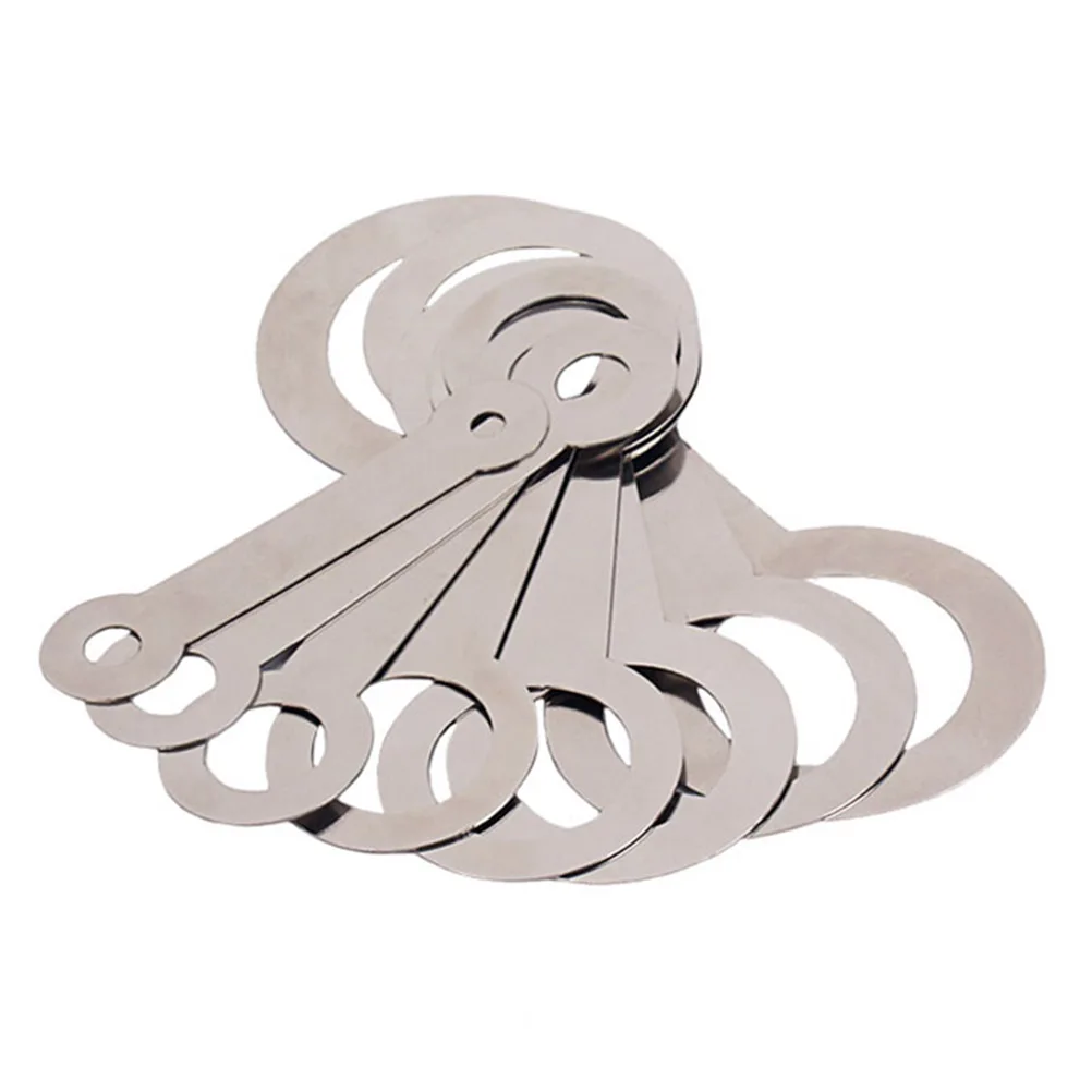 

8 PCS/Set Cushion Saxophone Mat Tool PAD IRON Musical Instrument Repair Silver Leveling Rings