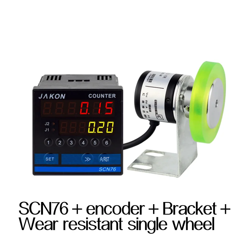 Edge banding machine meter counter electronic digital display roller type high precision encoder controller length SCN76