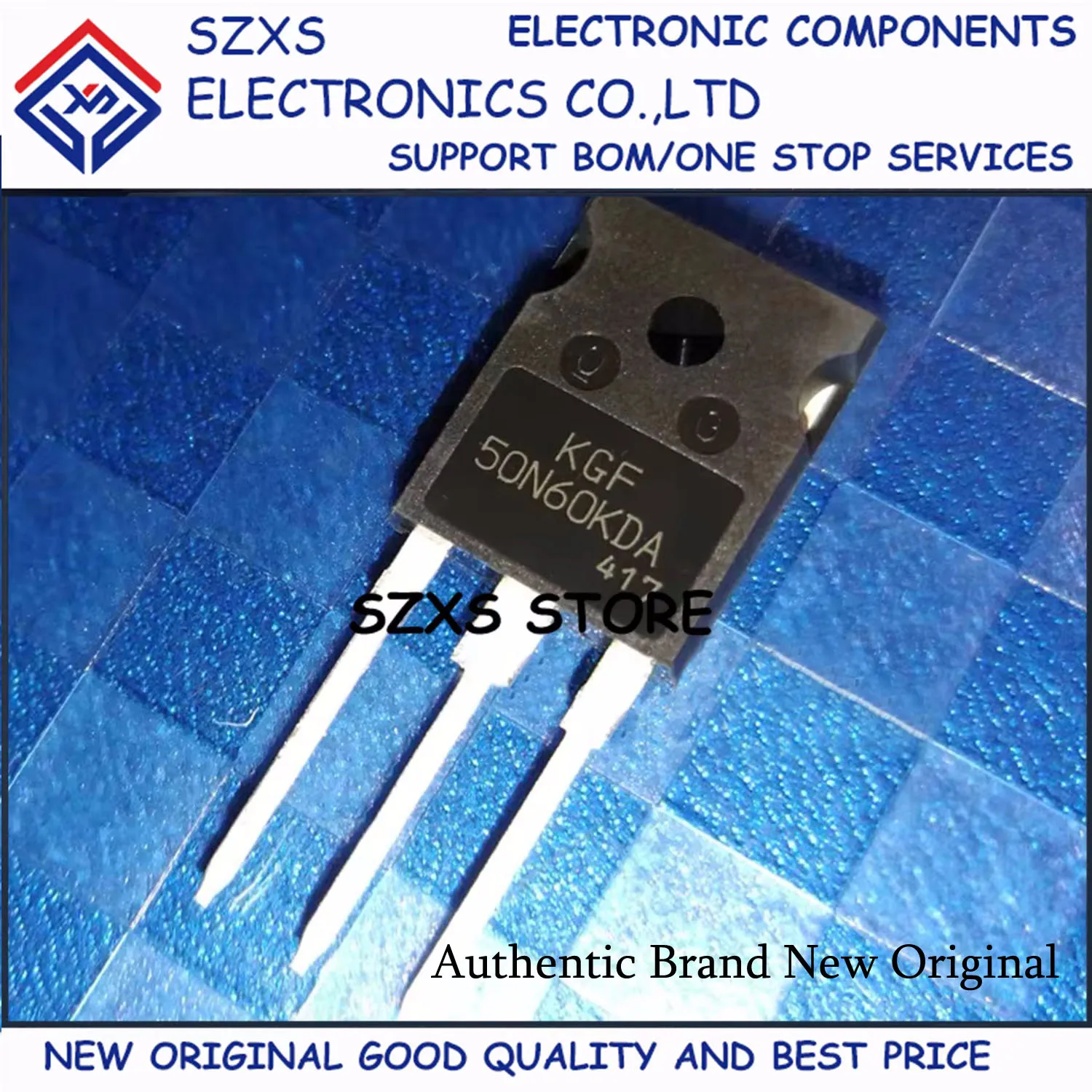 New Original 10Pcs KGF50N60KDA TO-247 50A 600V IGBT Field Effect Transistor In Stock Electronic Components Good Quality