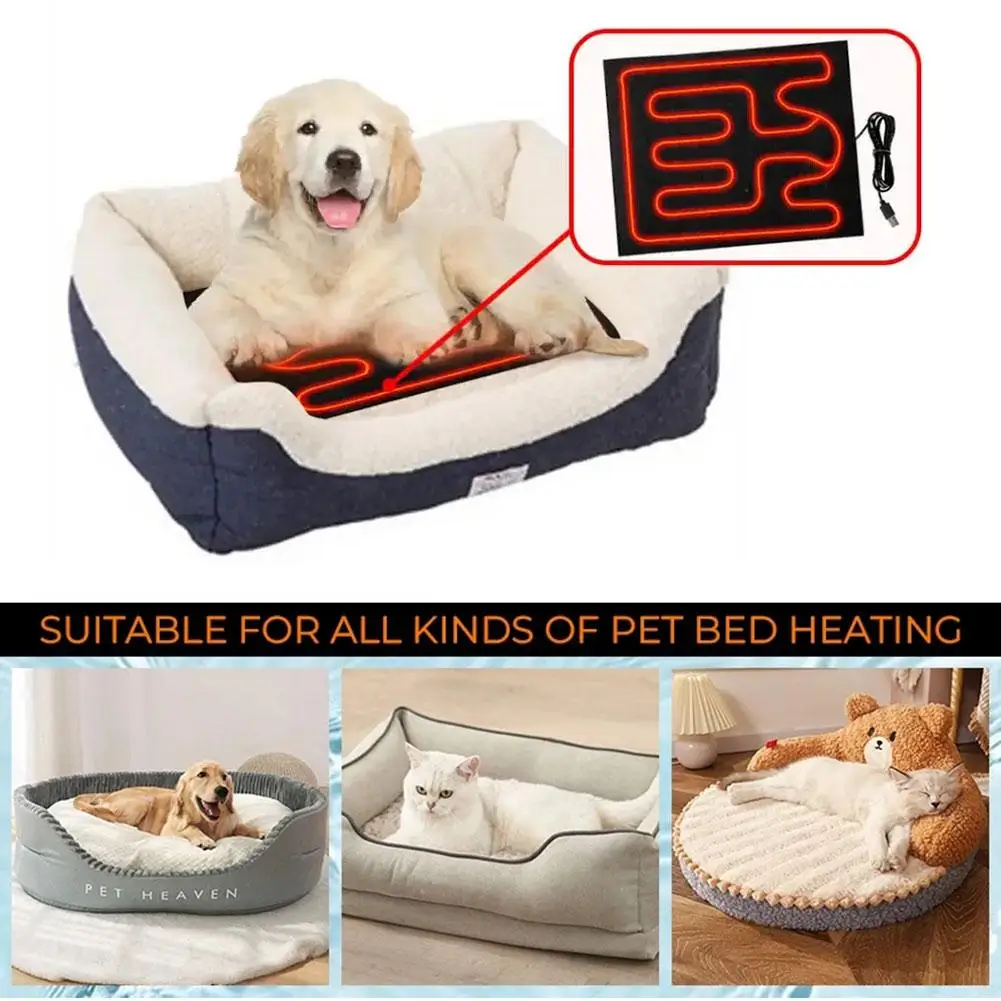 Usb Cushion Heater Usb Heating Film Warm Folding Warm Pet Reptile Heated Mat Winter Car Pads Cushion Sheet L4h9