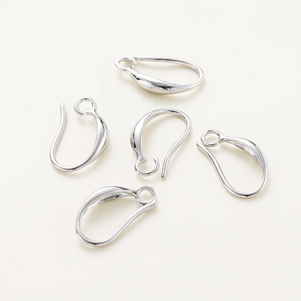 10Pcs 14K 18K Gold Plated Brass Earring Hooks Ear Wire DIY Jewelry Findings for Handmade Earring Pendant Charms Craft Supplies