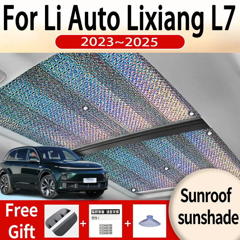 For Li Auto Lixiang L7 2023 2024 2025 New Car Sunroof Sunshade Panoramic Windshield Sunshade Anti-ultraviolet Auto Accessories