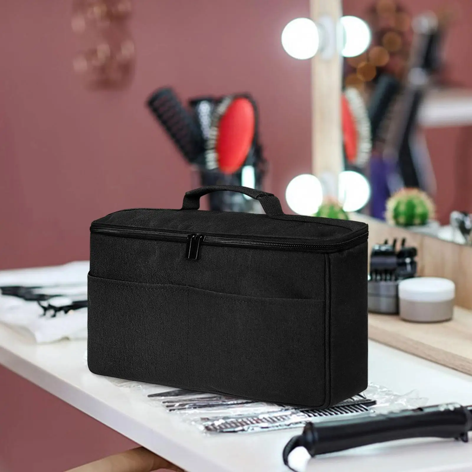 Sac de rangement de voyage pour sèche-cheveux et brosse à lisser, outils pour cheveux