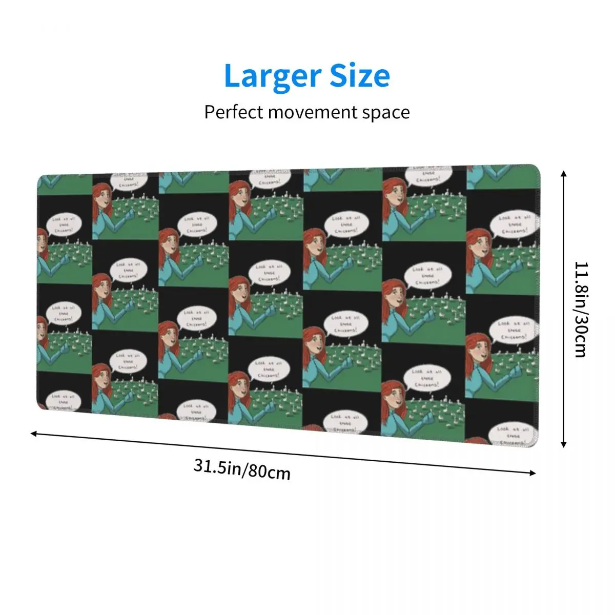 Shallan And The Chickens Rubber Keyboard Pads