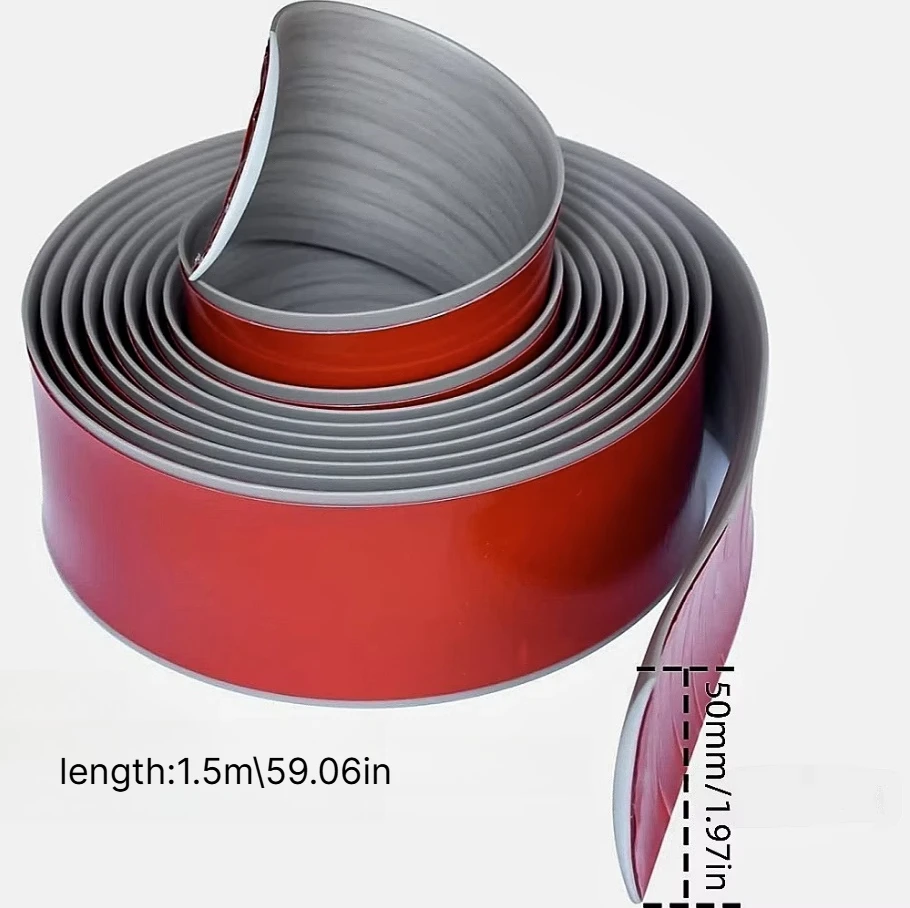 1pc Self-adhesive Flat floor transition strip, floor decorative strip Used for linking ceramic tile flooring