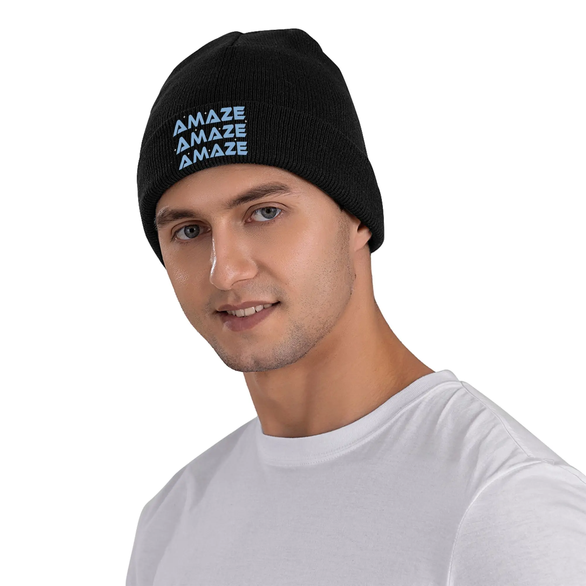 Project Hail Mary Amaze Repeat Poster Knitted Hat Autumn Winter Beanies Ski  Cap Female Male Acrylic Casual Bonnet