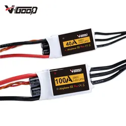 VGOOD Brushless ESC 6A /12A/20A/30/40A/60A/80A/100A /120A 2S 32-Bit With 1.5A SBEC for Fixed Wing RC Airplane Spare Part