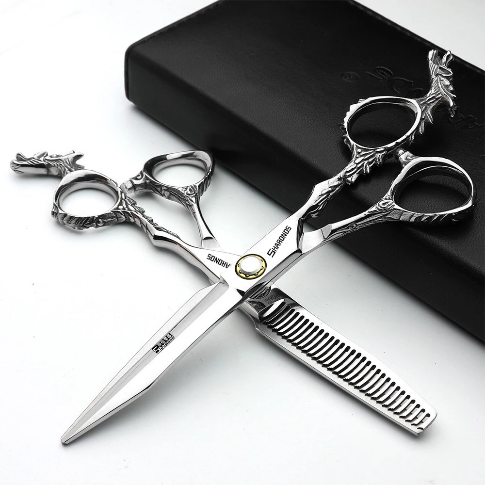 Hairdressing scissors, professional genuine flat scissors, dental scissors set, exclusively for hairstylists