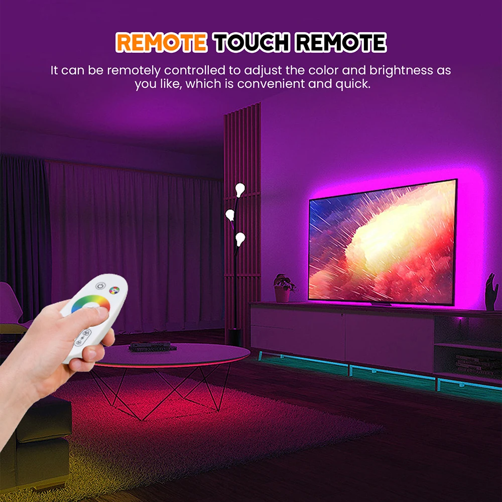 110V 220V RGB LED Strip Light Dimmable Wall Touch Remote 750W Controller EU/US/UK/AU Power Kit 5050 60LED Flex Waterproof Decor