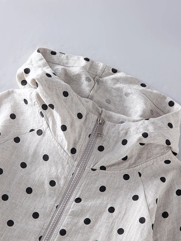 High-End Hooded Long Sleeve Short Jacket Women's Summer Loose Casual Thin Zipper Jacket Top Commute Style Regular Sleeve Design