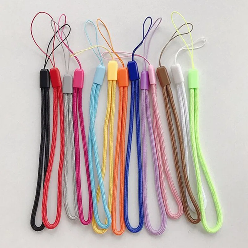 5/10PCS  Nylon Hand rope Cell Phone Hanging Strap Mobile Phone Datachable short Straps Flexible Sling Necklace Rope